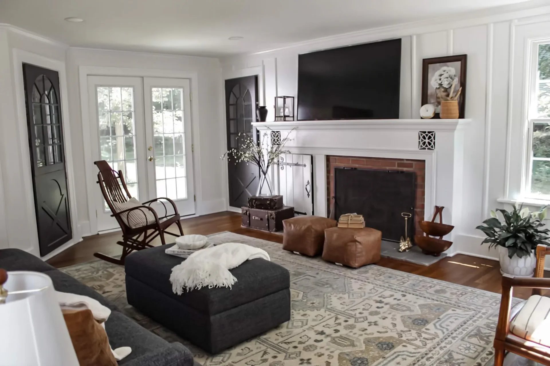 Home Remodel Silver Lake Oh Living Room Couch Fireplace