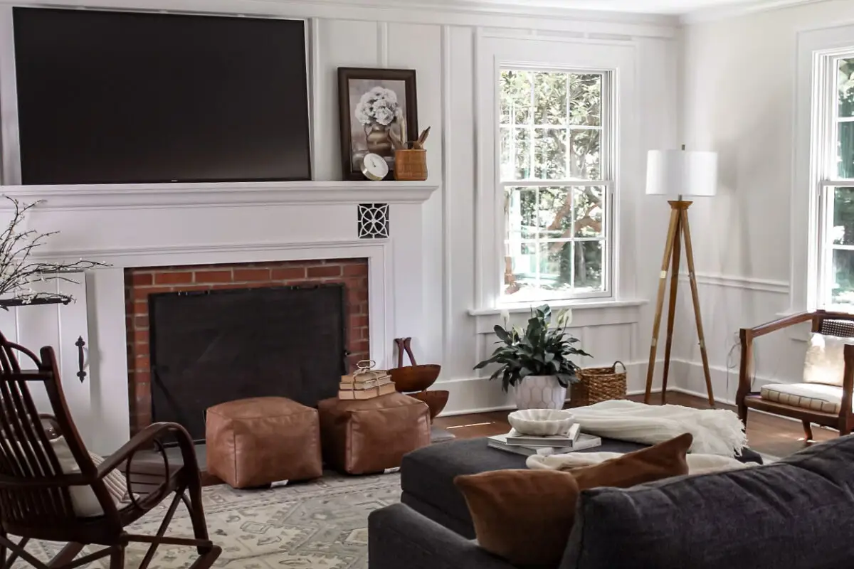 home-remodel-silver-lake-oh-living room-couch-fireplace